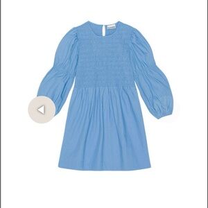 Ganni Smocked Mini Dress